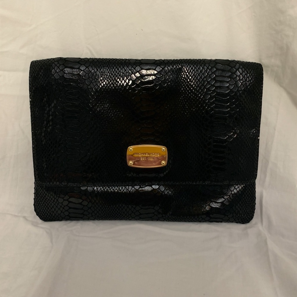 Michael Kors Black Envelope Clutch